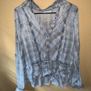 Plaid blouse